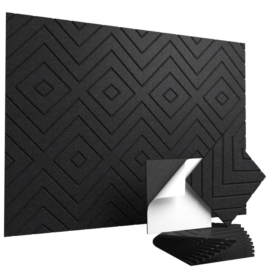 Vieshful Selbstklebende Akustikpaneele 20 Stück 30x30x1 cm – Hochdichte Schallschutzplatten Wandpane