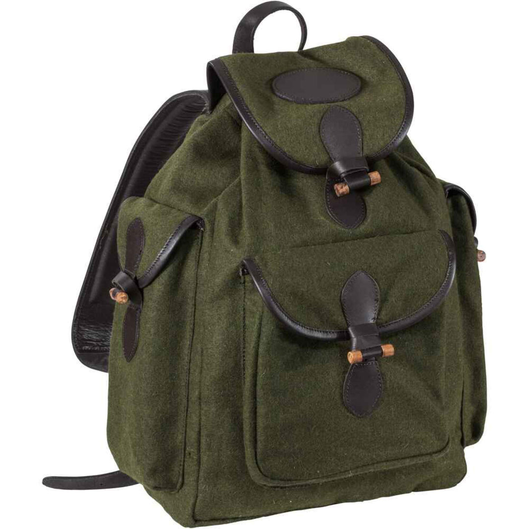 Parforce Lodenrucksack Jagdrucksack grün mit Holzknebelverschluss, lautlos und kompakt