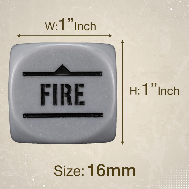 Bolt Action Order Dice - Grey