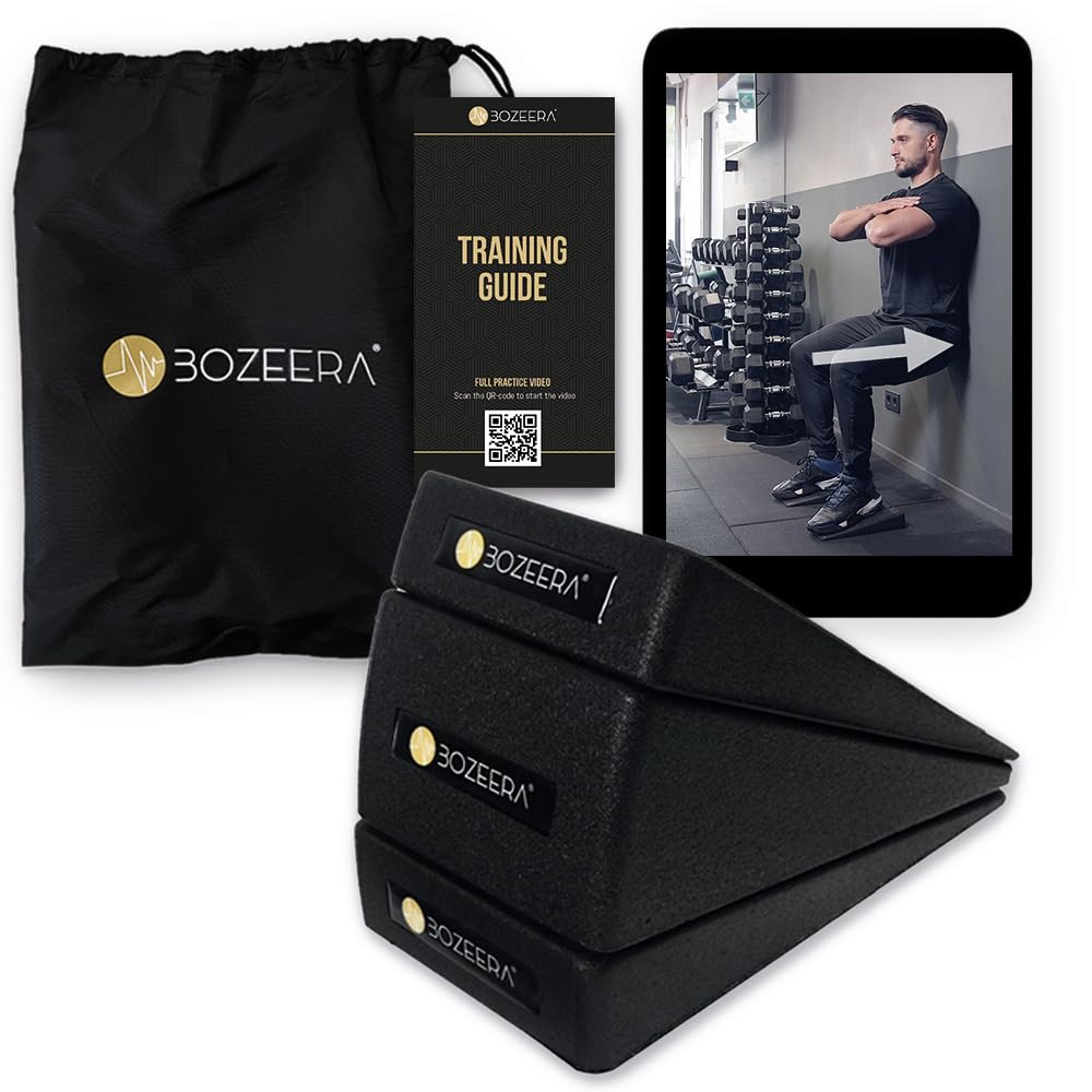 Bozeera | Wadendehner Keil Set | Zum Dehnen und Trainieren: Wadenstrecker, Beinstrecker, Kniekeil, M