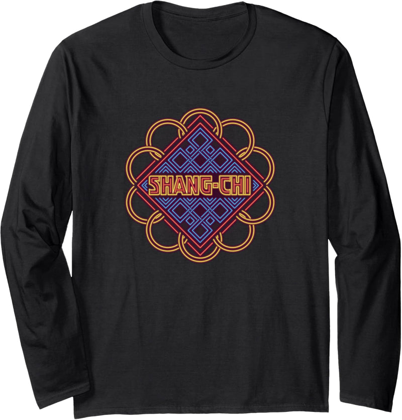 Marvel Shang-Chi Neon Logo Langarmshirt