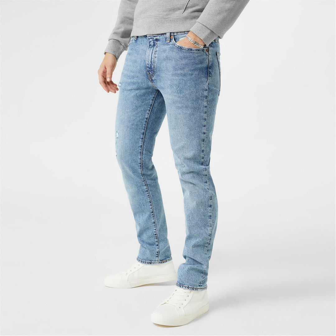Levi's Herren 511 Slim Fit Jeans 29W / 34L Medium Indigo Destructed, 29W / 34L Medium Indigo Destruc