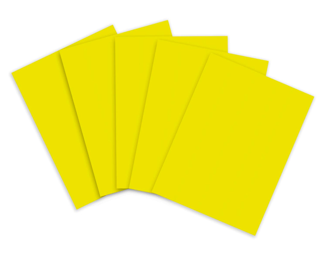 Clairefontaine 93821C - Packung mit 25 Bögen in Neonfarben, 60x80cm, 90g, Zitronengelb 60 x 80 cm 25