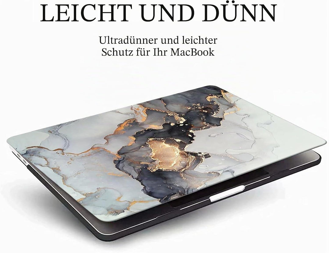 MOKASE Hülle Kompatibel mit MacBook Air 13 Zoll 2021 2020 A2337 M1 A2179 A1932 Touch ID, Plastik Har