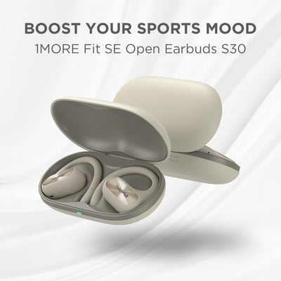 1MORE Fit SE S30 Open Ear Kopfhörer, 5.3 Bluetooth Kabellose Headphones mit 4 mikrofon, Earbuds mit