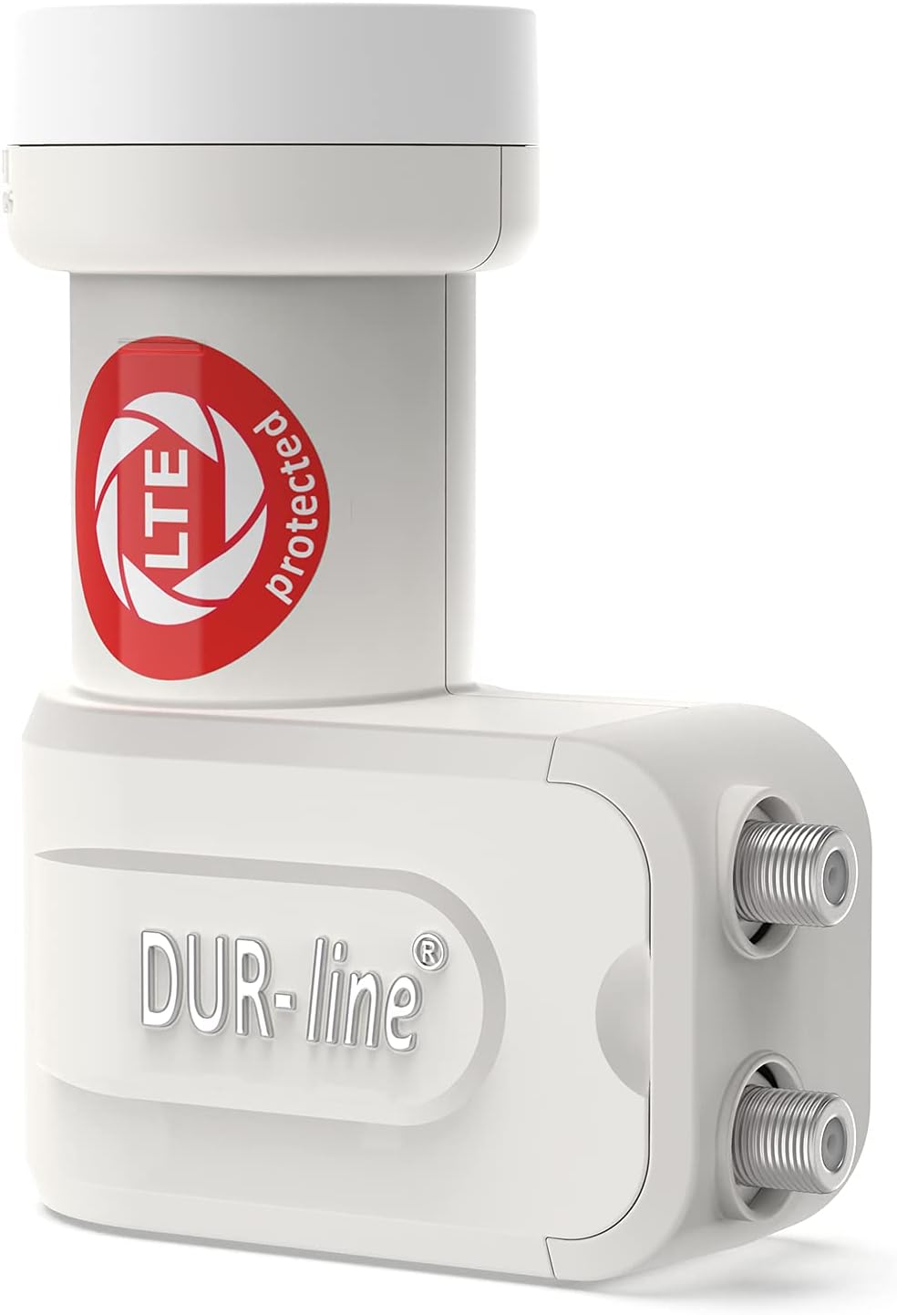 DUR-line +Ultra Twin LNB - 2 Teilnehmer weiss - mit LTE-Filter [ Test SEHR GUT *] 2-Fach, digital mi