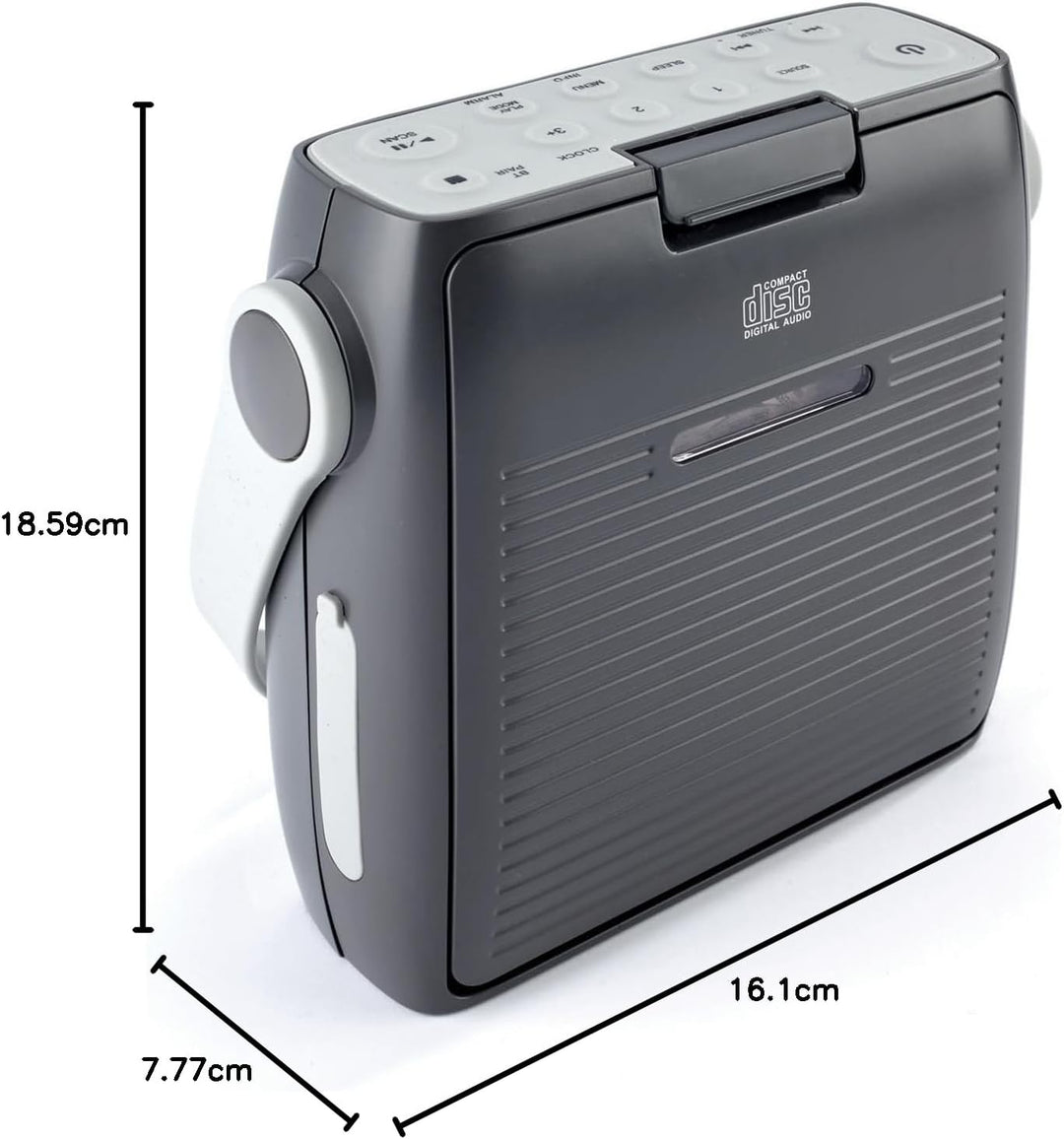 3 PAGEN® mobiler CD-Player mit Radio-Funktion – ideal für Reisen & unterwegs – kompakte Masse – als