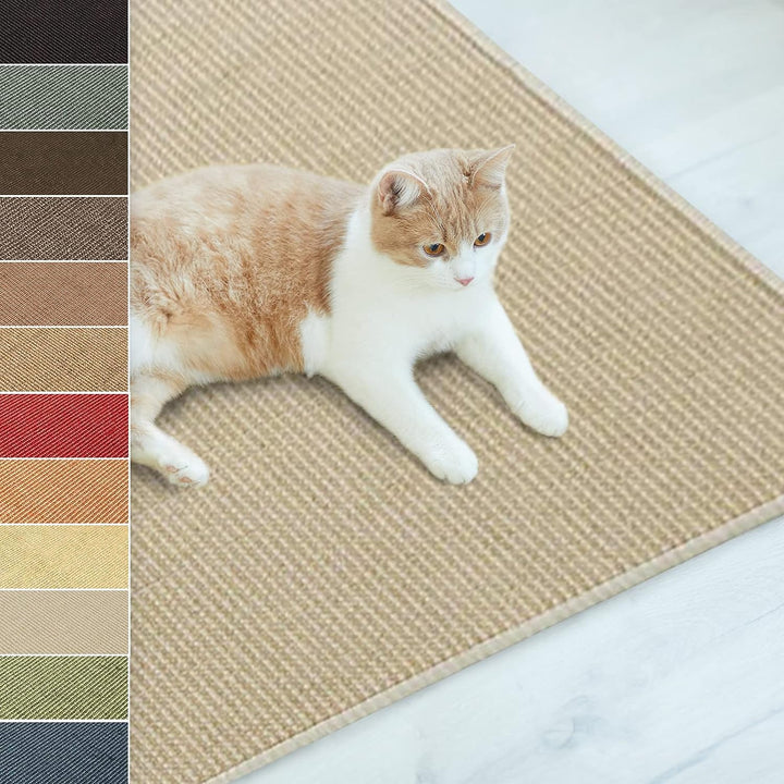 Floordirekt Sisal Fussmatte Teppich Vorleger Kratzteppich Katzenmöbel Kratzmatte Sisalmatte, widerst