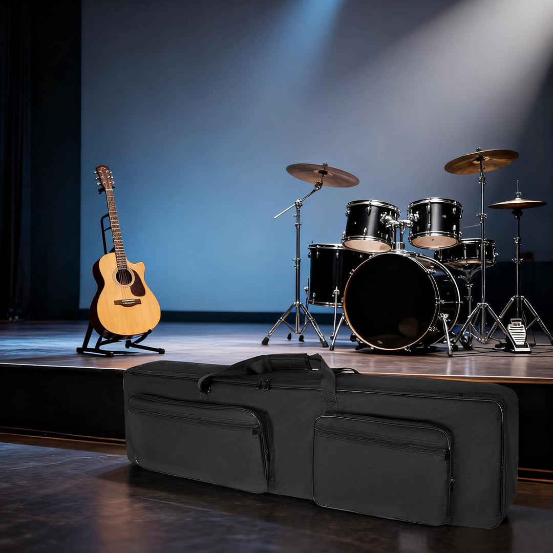 SUNDOY 49 Key Keyboard Tasche, Gig Bag aus 600D Robustes Oxford-Gewebe, 8mm Schaumstoffpolsterung, P