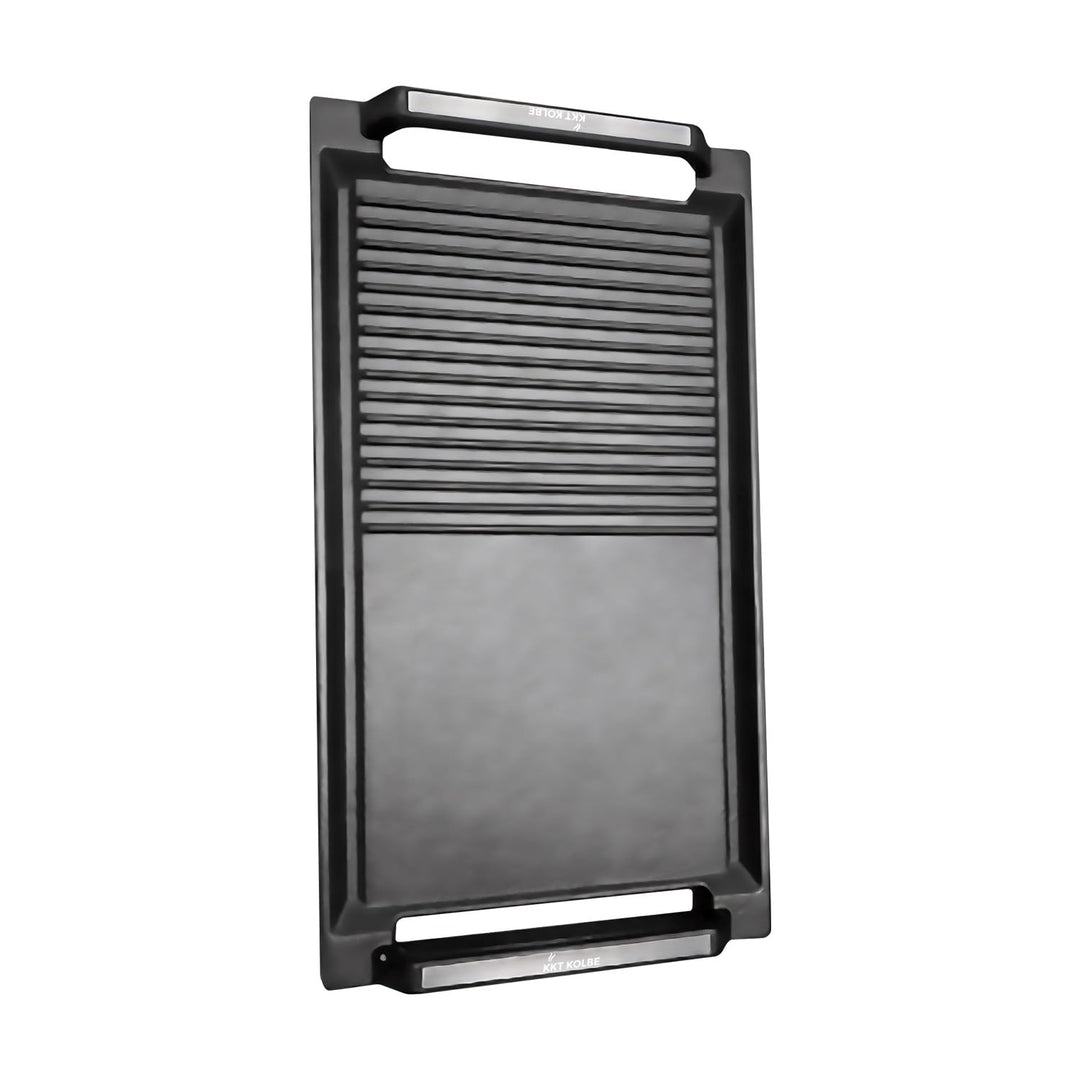 KKT KOLBE Grillplatte Grillpfanne Induktion Aluguss Aluminium Grillwendeplatte Schwarz Zubehör für I