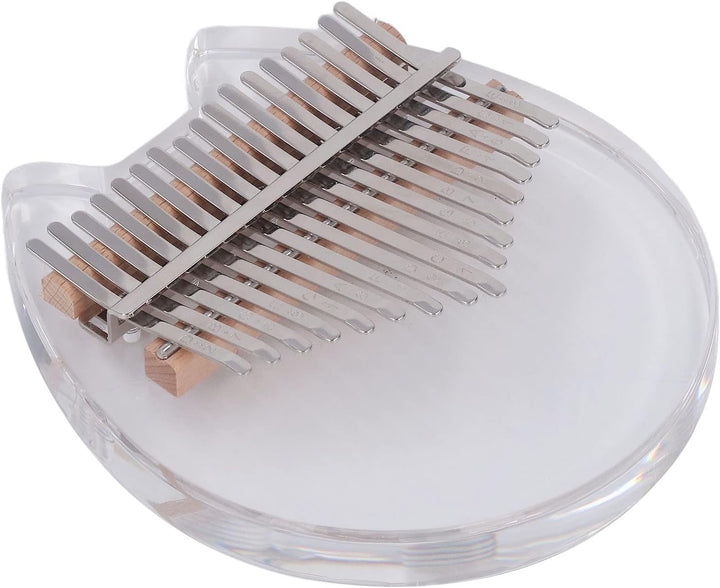 Daumen-Finger-Klavier 17-Tasten-Mini-Kalimba-Daumenklavier Acryl-Bär-Muster-Brett-Finger-Klavier Lei
