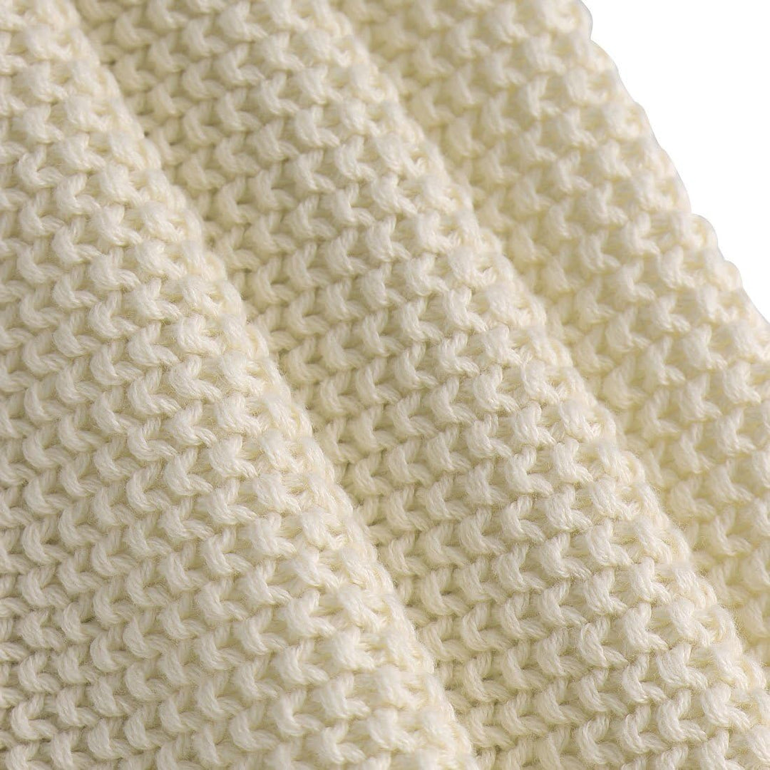 PiccoCasa Tagesdecke Baumwolle Strickdecke Sommerdecke pflegeleicht gesund als Sofadecke Sofaüberwur