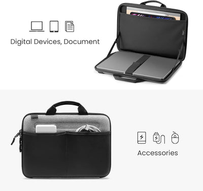 tomtoc Hardcase Laptoptasche für 16 Zoll Neu MacBook Pro M2/M1 Pro/Max 2023-2019 A2780 A2485 A2141,
