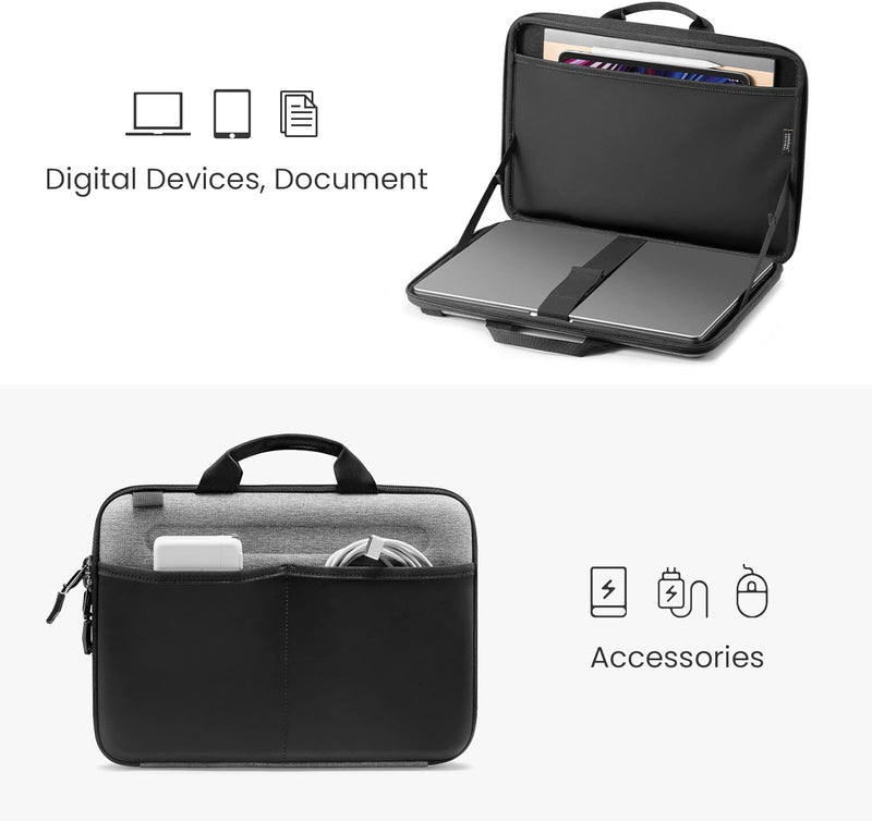 tomtoc Hardcase Laptoptasche für 13 Zoll MacBook Air M2/M1 2022-2018, 13 MacBook Pro M2/M1 2022-2016