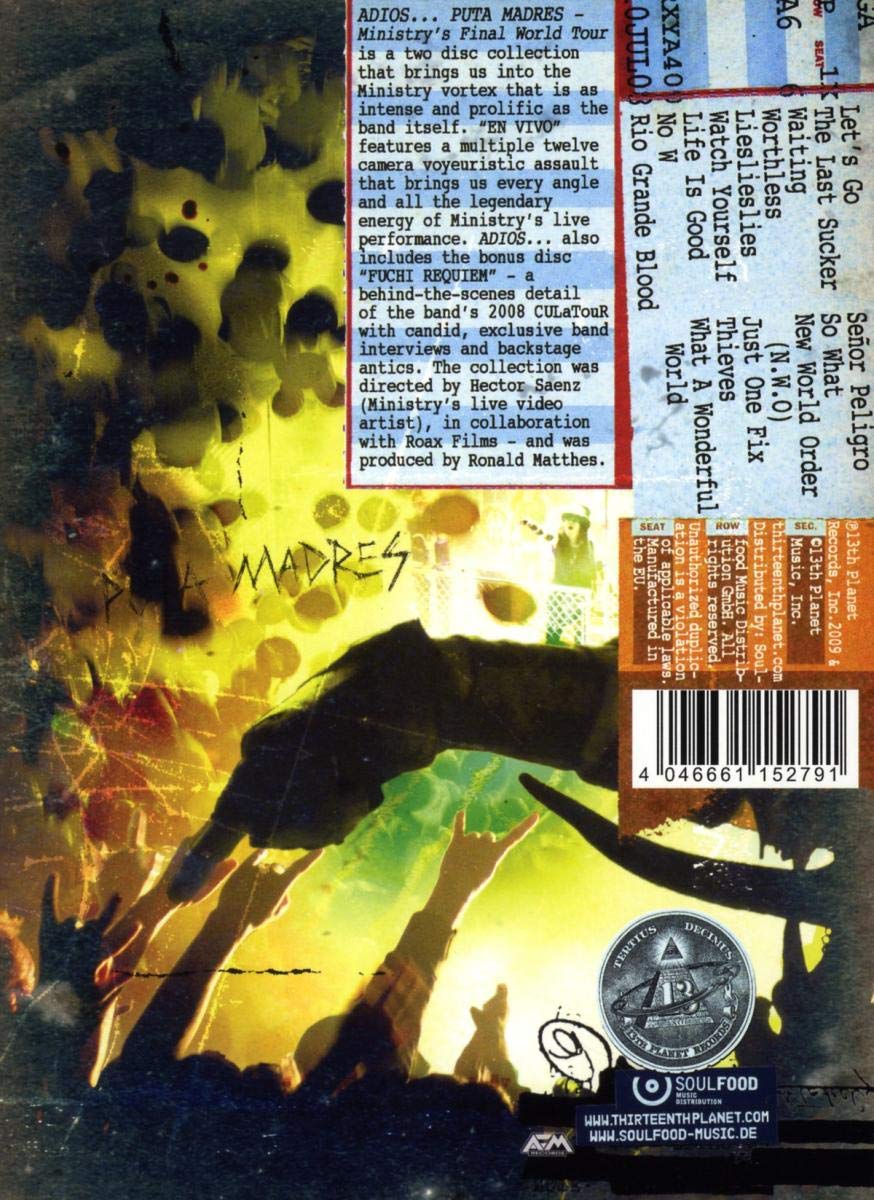 Ministry - Adios... [2 DVDs], DVD