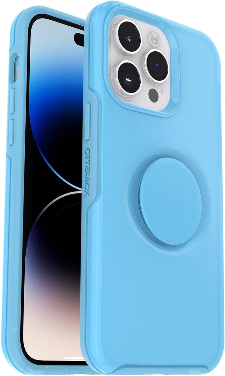 OtterBox iPhone 14 Pro (nur) Otter + Pop Symmetry Series Clear Case – You Cyan This (Blau), integrie