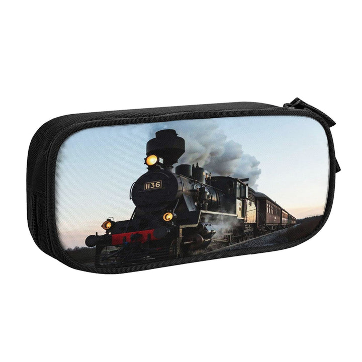 Federmäppchen Dampfzugbahn Federmappe Etui für Jungen Mädchen Grosse Schulsachen Federtasche Schulmä