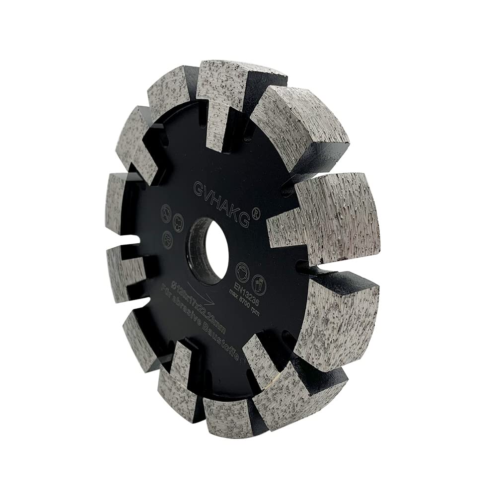 GVHAKG Tuck Point 120mm Diamant Fräser,Sehr verschleissfest Lange Lebensspanne für Estrich, Asphalt,