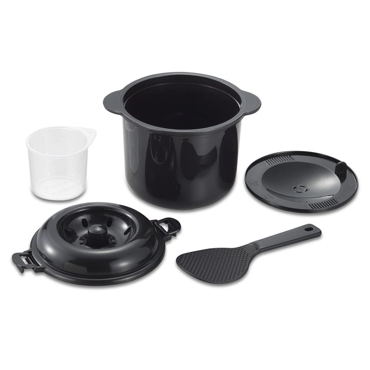 Rice Cooker for Microwave Oven 2-cup Chibikuro-kun by KAKUSE 2 Tassen, 2 Tassen