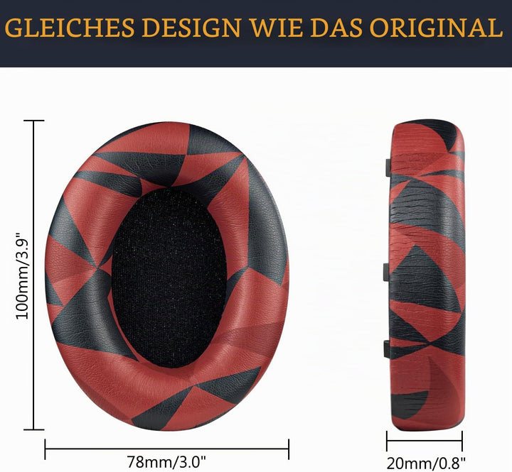 SOULWIT Professionelle Ersatz Ohrpolster für Sony WH-1000XM4 (WH1000XM4) Over-Ear Kopfhörer mit Weic