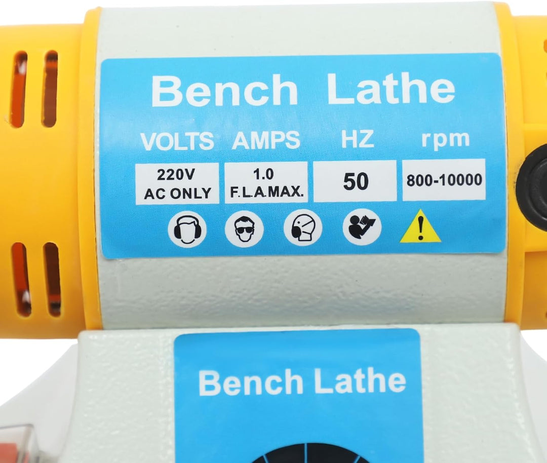 Tischpolierer Poliermaschine, Kleine multifunktionale Hocheffektive Mini-Drehmaschine mit 2*Tuchräde