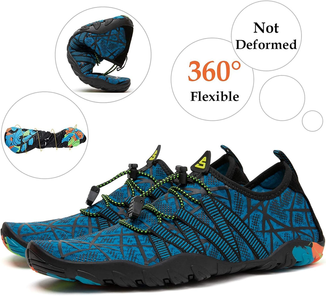 SAGUARO Badeschuhe für Herren Damen - 7/9 Drainagelöcher Schnelltrocknende rutschfest, Gr 35-48 40 E