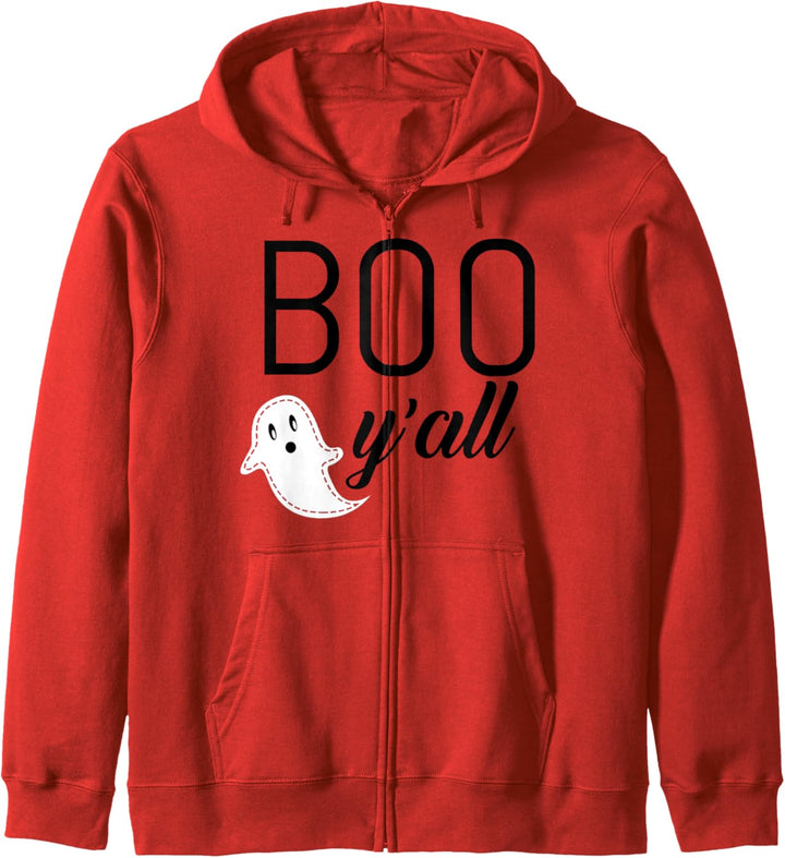 Trendy Boo Y'all Ghost Halloween Kapuzenjacke