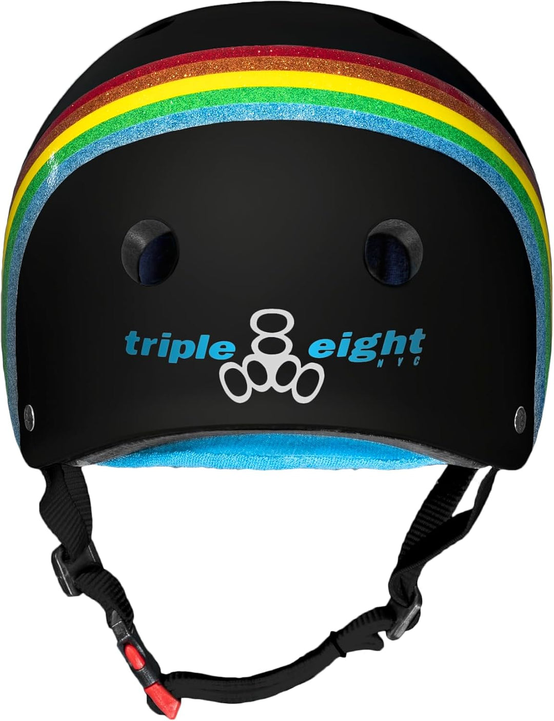 Triple Eight Herren Zertifizierter Sweatsaver-Helm Skate-und Skateboard S/M Regenbogen Sparkle Schwa