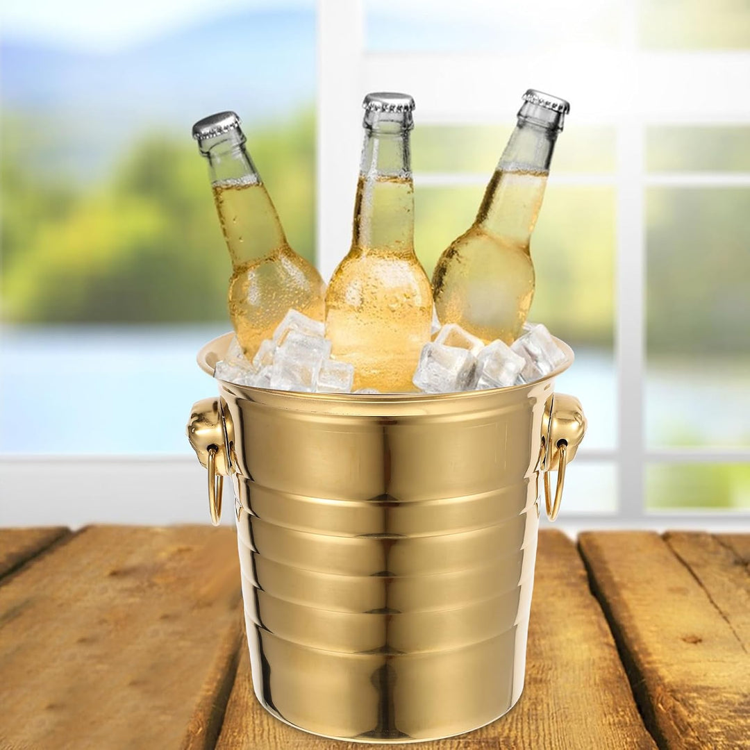 SOIMISS Bar Eimer Bier 5L Wein Wanne Goldene Wein Flasche Kühlung Chiller Badewanne Eimer Party Cont