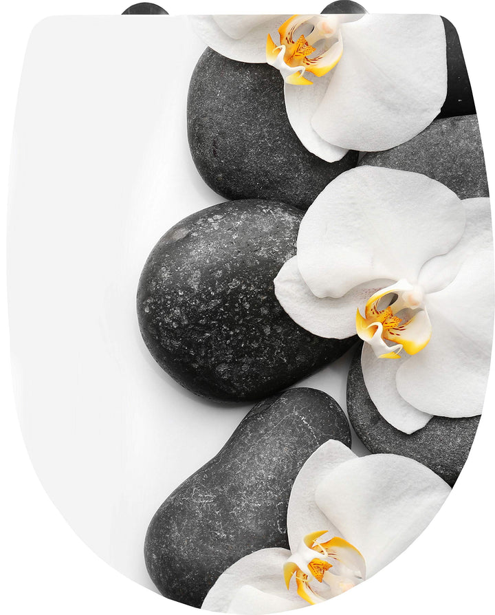 Cornat WC-Sitz "Orchidee" – Ansprechendes Design – Toilettensitz, Orchidee