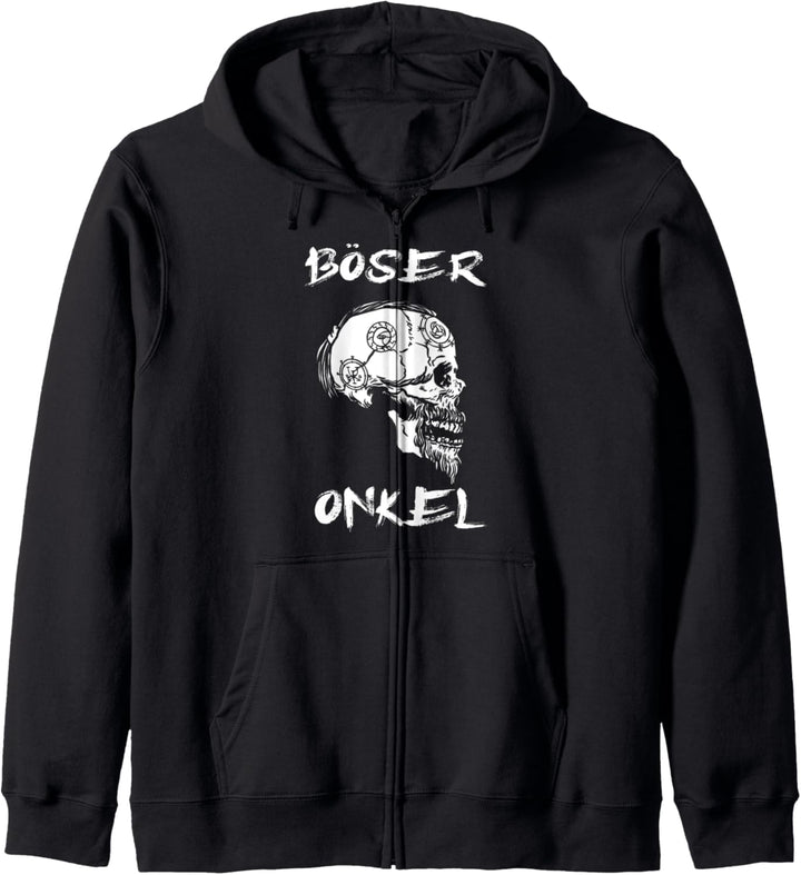 Böser Onkel Wikinger Nodric Skull Papa Opa Kapuzenjacke