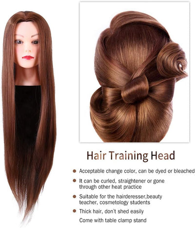 Trainingsköpfe, Übungskopf Haarstyling Puppe Kosmetik Puppenkopf mit Halter Perückenkopf DIY Haarsch