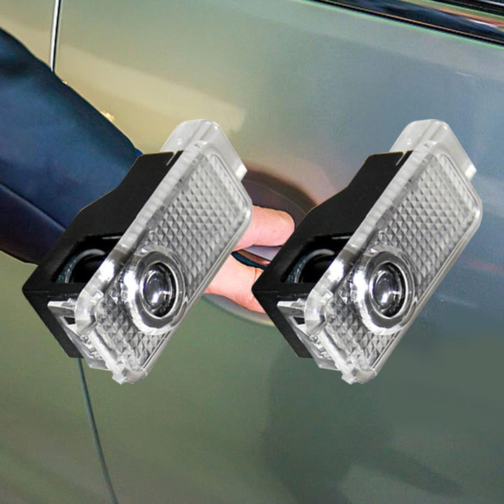 YEKUYEKU 4 Stück Auto Tür Lichter Tür Projektor Auto Tür Logo Lichter LED Willkommen Tür Projektoren