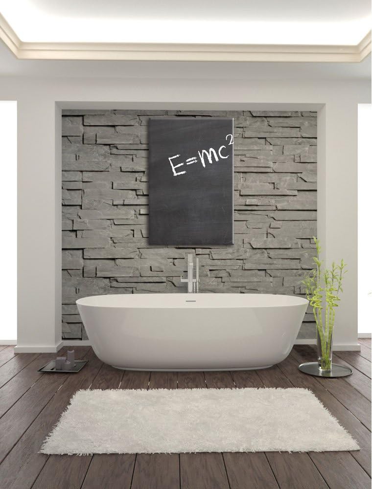 Albert Einstein, Format: 100x70 auf Leinwand, XXL riesige Bilder fertig gerahmt mit Keilrahmen, Kuns