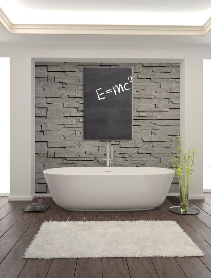 Albert Einstein, Format: 100x70 auf Leinwand, XXL riesige Bilder fertig gerahmt mit Keilrahmen, Kuns