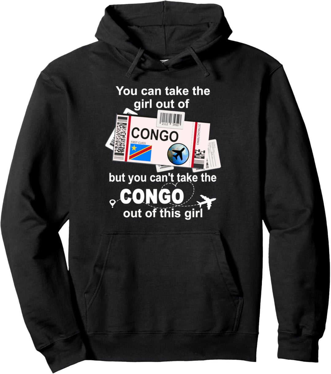 Kongo Boarding Pass - Congo Girl - Kongo Pullover Hoodie