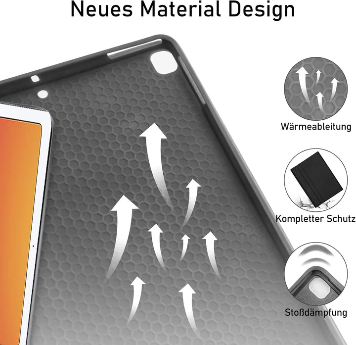 IPad 6. Generation Hülle mit Tastatur, Tastatur Hülle für iPad 6.Generation 2018 / iPad 5.Gen 2017 (