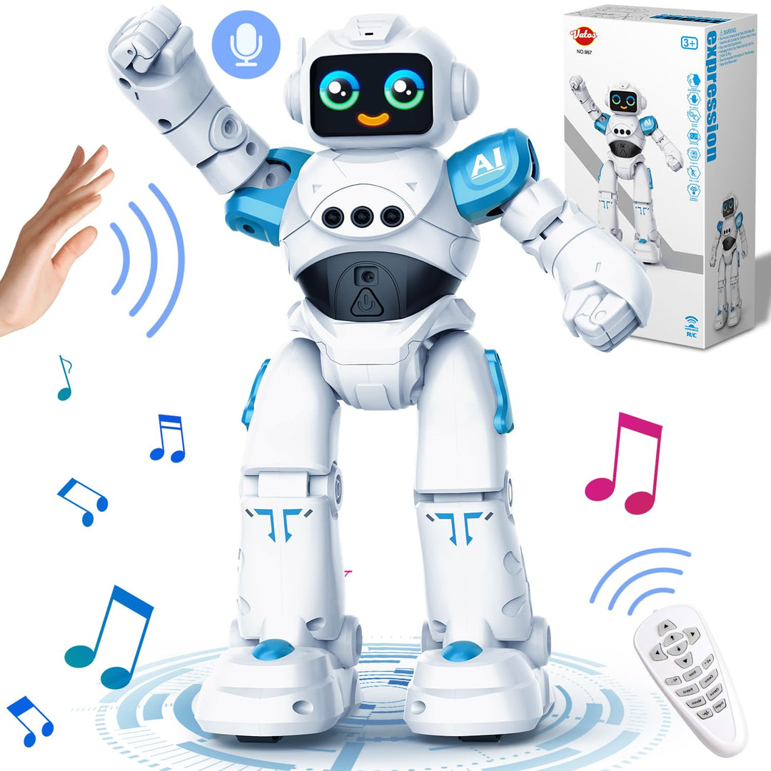 VATOS Roboter Spielzeug für Kinder ab 3-12 Jahre - Ferngesteuerter Roboter, Gestensteuerung Programm