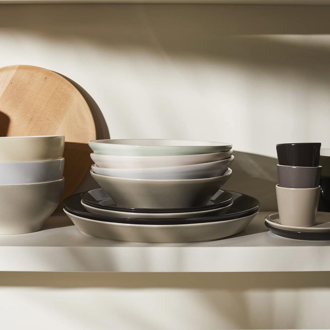 Alessi 4 Stück Suppenteller grau Tonale, Grau