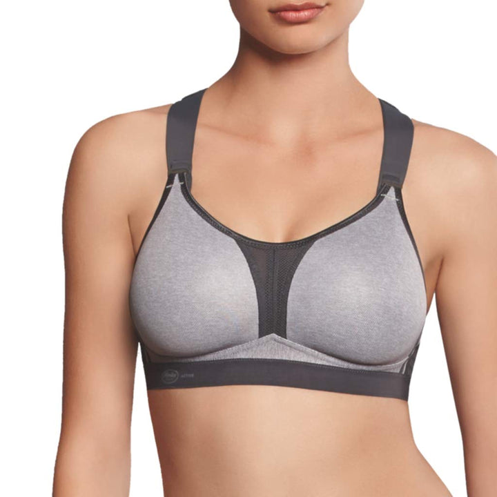 Anita - Dynamix Star Racerback - Damen - Sport BH - atmungsaktiv 70A Heather Grey, 70A Heather Grey