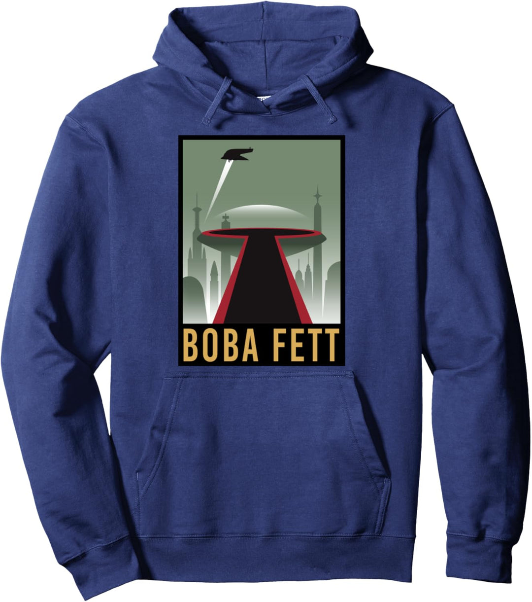 Star Wars Boba Fett Modern Art Poster Pullover Hoodie
