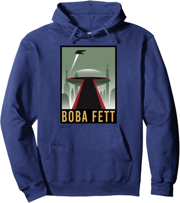 Star Wars Boba Fett Modern Art Poster Pullover Hoodie