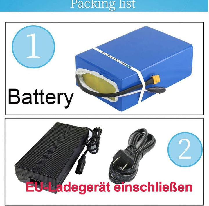 (DE Warehouse) 72V/60V/52V/48V/36V 20Ah Ebike Akku - Batterie für 2000W /1800W /1500W /1000W / 750W