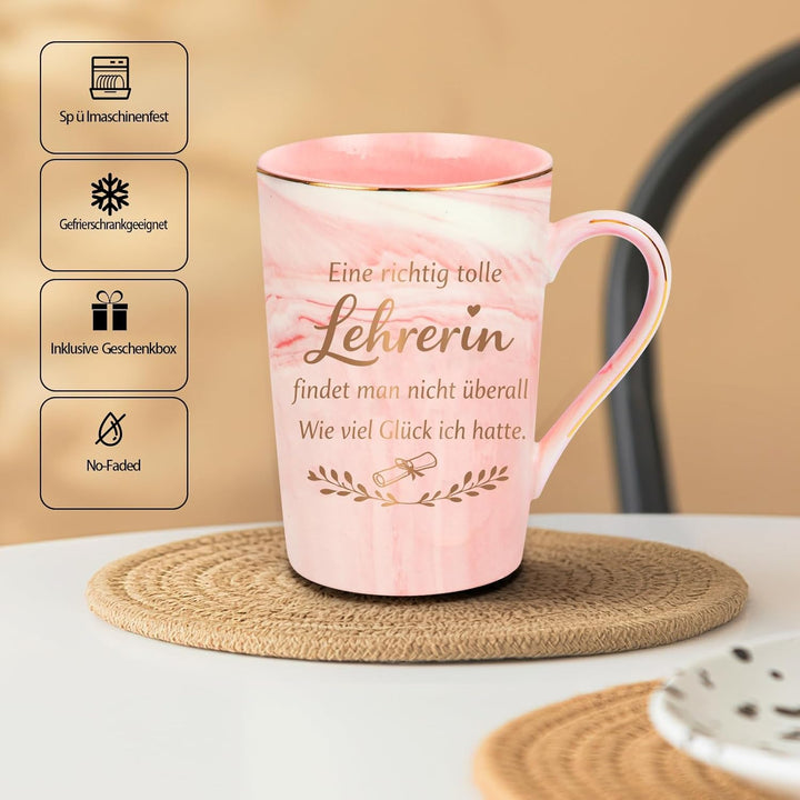 Lehrerin Geschenk Tasse, Abschiedsgeschenk Lehrerin, Geschenke für Lehrerin zum Abschied, Beste Lehr