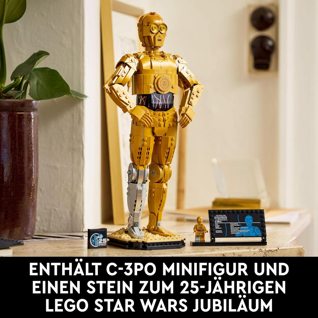 LEGO Star Wars C-3PO B, baubarer Droide, Modell zum Sammeln, Bauen und Ausstellen, nostalgische Gesc