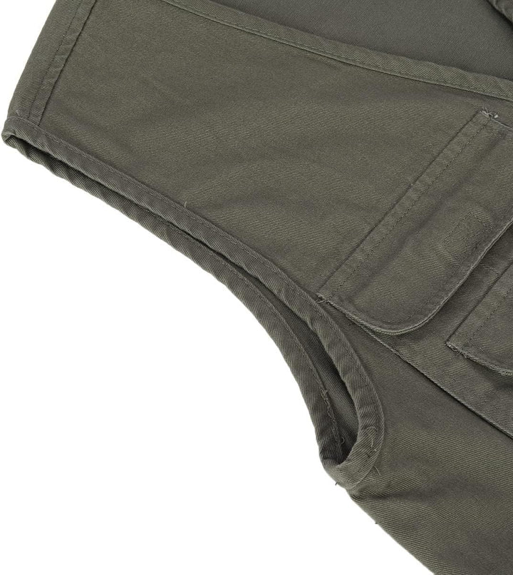 YOUTHUP Anglerweste Herren Outdoor Weste Multi-Tasche Ärmellose Jagd Herrenwesten Leicht Safari Wand