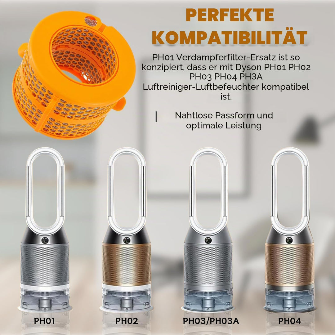 Luftreiniger Kohlefilter Kompatibel mit Dyson Pure Humidify Cool PH01 PH02 PH03 HP04 PH3A, Verdampfe