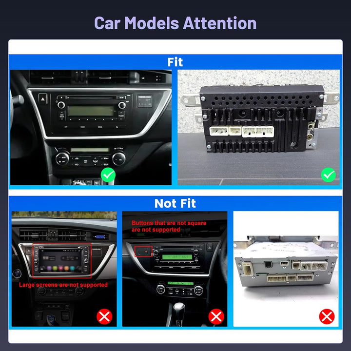 5G WiFi 4+64G Android Autoradio für Toyota Auris 2006-2011 Wireless Carplay Android Auto, 9 Zoll IPS