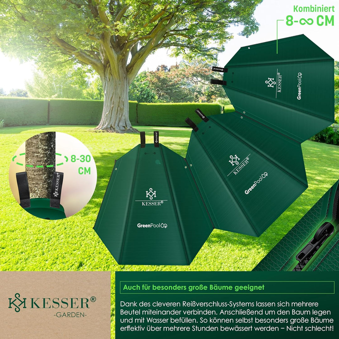KESSER® Baum-Bewässerungssack 8er Set 75L Wassersack, Baumbewässerungsbeutel, PVC-Tasche langlebig &