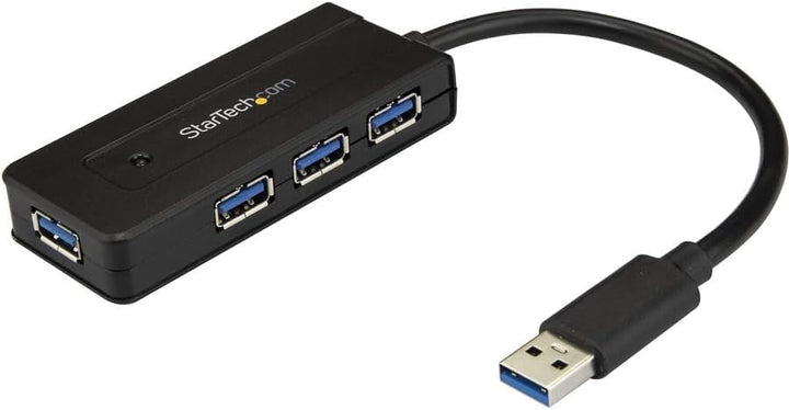 StarTech.com USB 3.0 Hub 4 Port - mit Ladeanschluss - inkl. Netzteil - USB Port Erweiterung - USB Sp